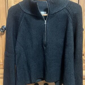 Zenana Outfitters Black Ribbed Cowl Neck Sweater NWOT